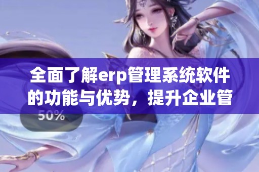 全面了解erp管理系统软件的功能与优势，提升企业管理效率的最佳选择