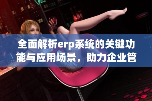 全面解析erp系统的关键功能与应用场景，助力企业管理升级