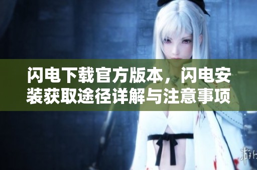 闪电下载官方版本，闪电安装获取途径详解与注意事项