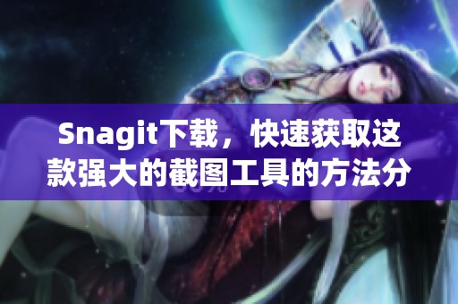 Snagit下载，快速获取这款强大的截图工具的方法分享