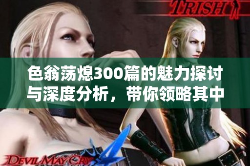 色翁荡熄300篇的魅力探讨与深度分析，带你领略其中的精彩与内涵