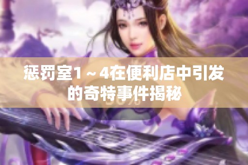 惩罚室1～4在便利店中引发的奇特事件揭秘