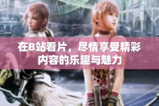 在B站看片，尽情享受精彩内容的乐趣与魅力