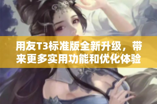 用友T3标准版全新升级，带来更多实用功能和优化体验