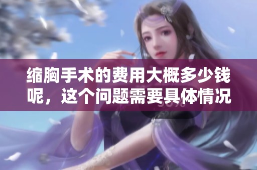 缩胸手术的费用大概多少钱呢，这个问题需要具体情况具体分析