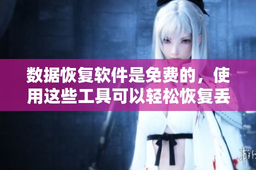 数据恢复软件是免费的，使用这些工具可以轻松恢复丢失的数据