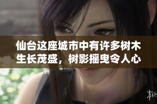 仙台这座城市中有许多树木生长茂盛，树影摇曳令人心旷神怡