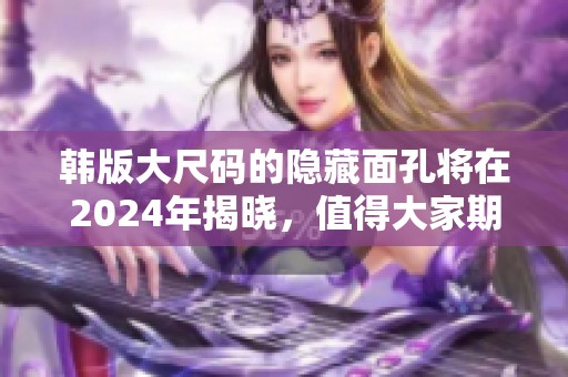 韩版大尺码的隐藏面孔将在2024年揭晓，值得大家期待的新面貌。