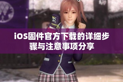 iOS固件官方下载的详细步骤与注意事项分享