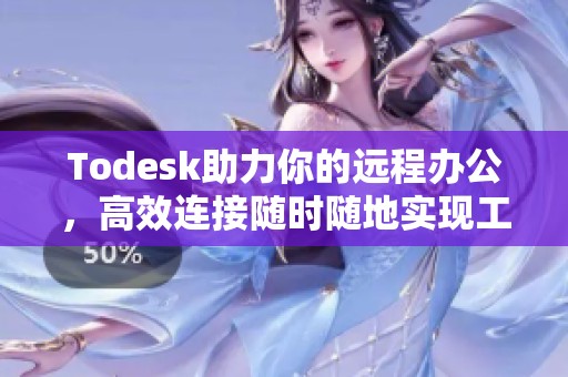 Todesk助力你的远程办公，高效连接随时随地实现工作梦想