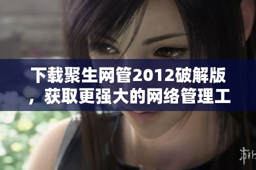 下载聚生网管2012破解版，获取更强大的网络管理工具使用体验