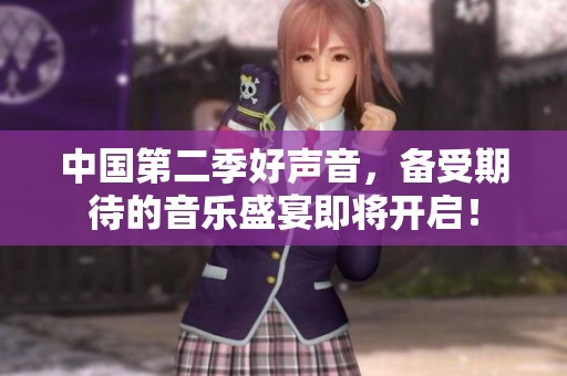 中国第二季好声音，备受期待的音乐盛宴即将开启！