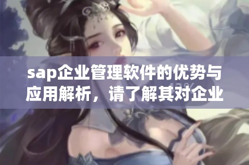 sap企业管理软件的优势与应用解析，请了解其对企业发展的影响