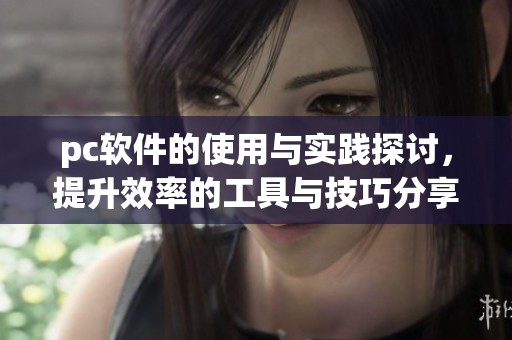 pc软件的使用与实践探讨，提升效率的工具与技巧分享