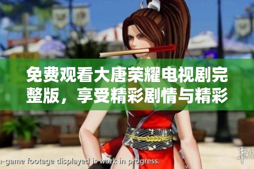 免费观看大唐荣耀电视剧完整版，享受精彩剧情与精彩演技的完美结合