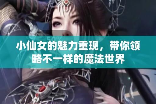 小仙女的魅力重现，带你领略不一样的魔法世界