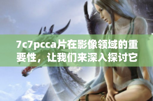 7c7pcc**在影像领域的重要性，让我们来深入探讨它的应用与发展。