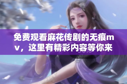 免费观看麻花传剧的无痕mv，这里有精彩内容等你来发现