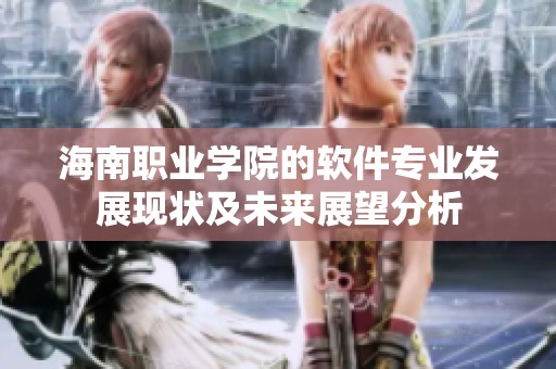 海南职业学院的软件专业发展现状及未来展望分析