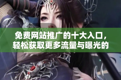 免费网站推广的十大入口，轻松获取更多流量与曝光的途径汇总