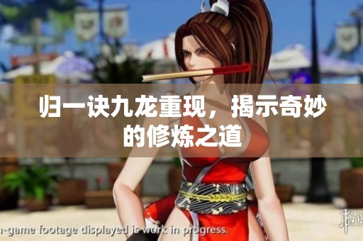 归一诀九龙重现，揭示奇妙的修炼之道