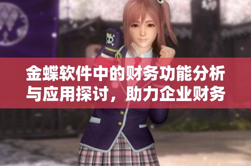 金蝶软件中的财务功能分析与应用探讨，助力企业财务管理升级