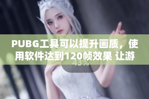 PUBG工具可以提升画质，使用软件达到120帧效果 让游戏体验更流畅