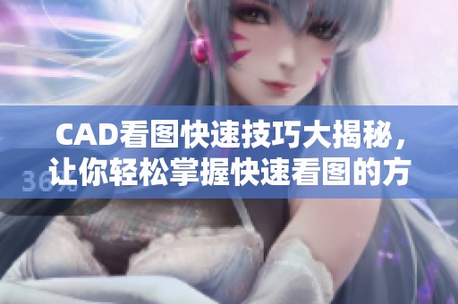 CAD看图快速技巧大揭秘，让你轻松掌握快速看图的方式！