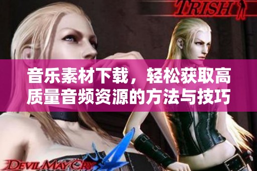 音乐素材下载，轻松获取高质量音频资源的方法与技巧分享