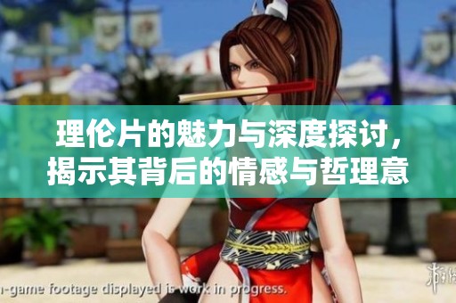 理伦片的魅力与深度探讨，揭示其背后的情感与哲理意义