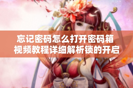 忘记密码怎么打开密码箱 视频教程详细解析锁的开启方法