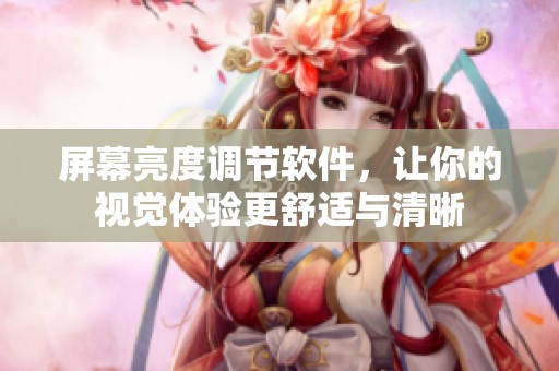 屏幕亮度调节软件，让你的视觉体验更舒适与清晰