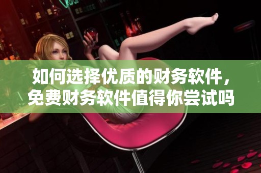 如何选择优质的财务软件，免费财务软件值得你尝试吗