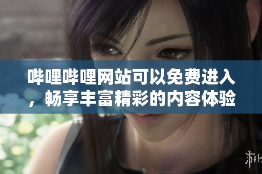 哔哩哔哩网站可以免费进入，畅享丰富精彩的内容体验。