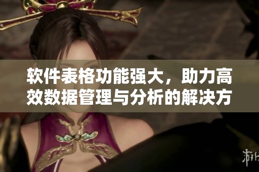 软件表格功能强大，助力高效数据管理与分析的解决方案