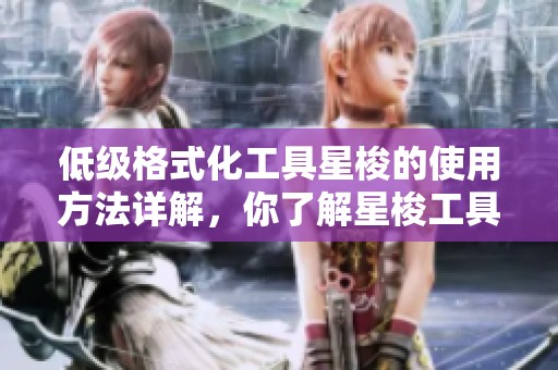 低级格式化工具星梭的使用方法详解，你了解星梭工具怎么使用吗