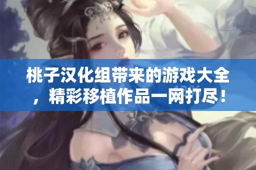 桃子汉化组带来的游戏大全，精彩移植作品一网打尽！