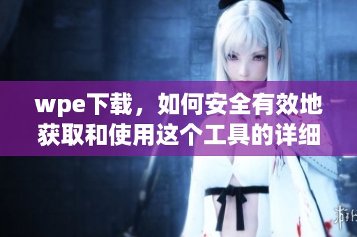wpe下载，如何安全有效地获取和使用这个工具的详细步骤介绍