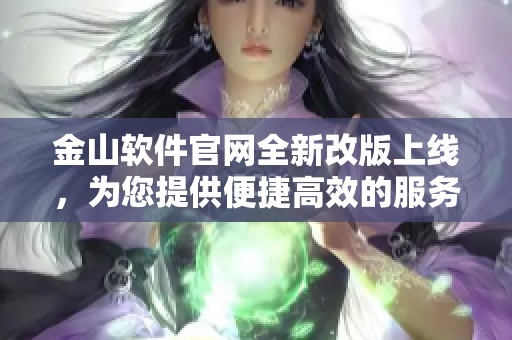 金山软件官网全新改版上线，为您提供便捷高效的服务体验