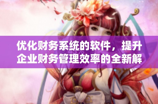 优化财务系统的软件，提升企业财务管理效率的全新解决方案