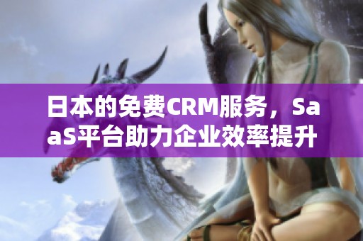 日本的免费CRM服务，SaaS平台助力企业效率提升