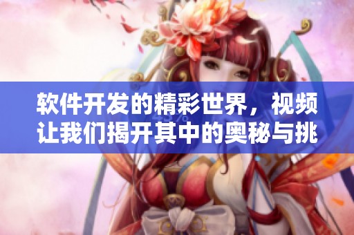 软件开发的精彩世界，视频让我们揭开其中的奥秘与挑战