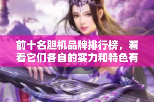 前十名胆机品牌排行榜，看看它们各自的实力和特色有什么不同。