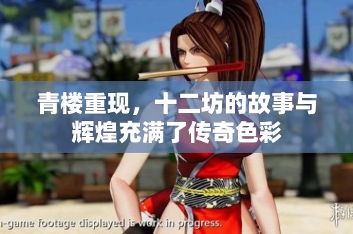 青楼重现，十二坊的故事与辉煌充满了传奇色彩