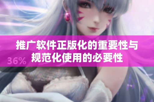 推广软件正版化的重要性与规范化使用的必要性