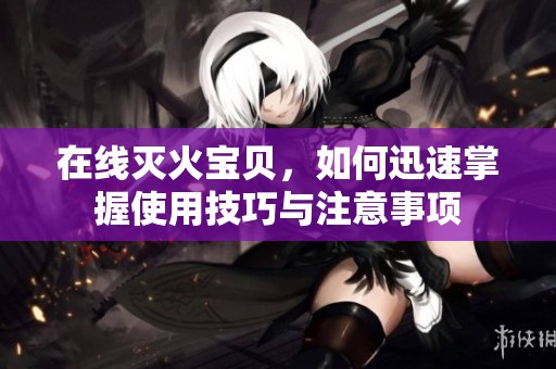 在线灭火宝贝，如何迅速掌握使用技巧与注意事项