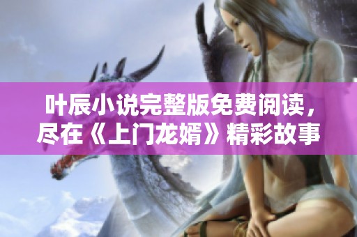 叶辰小说完整版免费阅读，尽在《上门龙婿》精彩故事中。