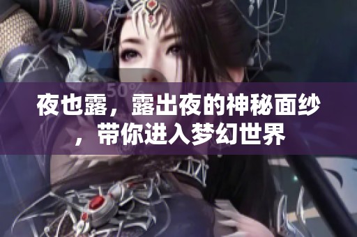 夜也露，露出夜的神秘面纱，带你进入梦幻世界
