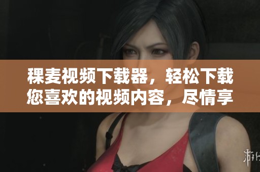 稞麦视频下载器，轻松下载您喜欢的视频内容，尽情享受快乐的观影体验
