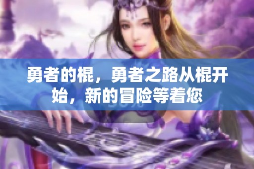勇者的棍，勇者之路从棍开始，新的冒险等着您